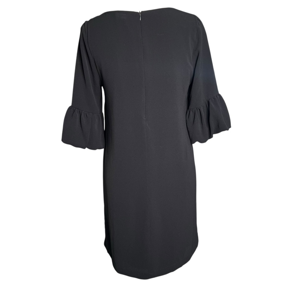 BB Dakota Power Shift Crepe V-Neck Mini Dress Black Size Small - Picture 9 of 13